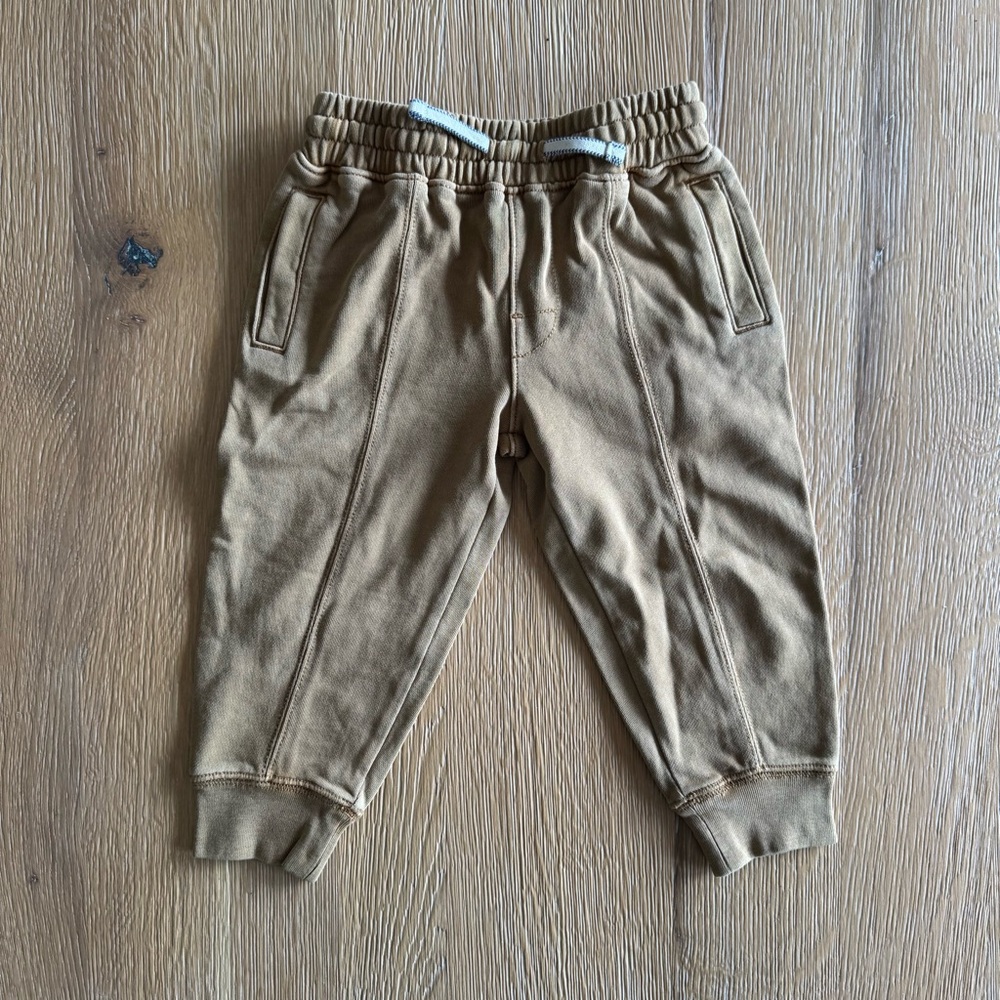NWT Crewcuts Kids Brown Jogger Pants, Size 3